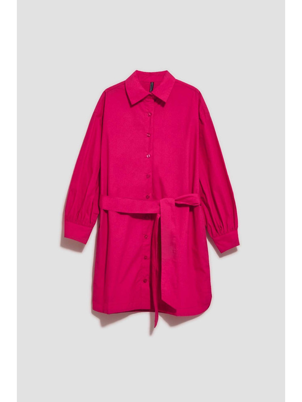 Moodo Розова дамска рокля с риза Moodo