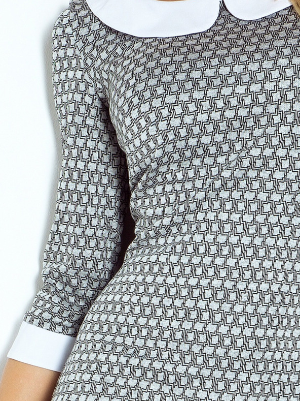 numoco Рокля с яка - сива Numoco