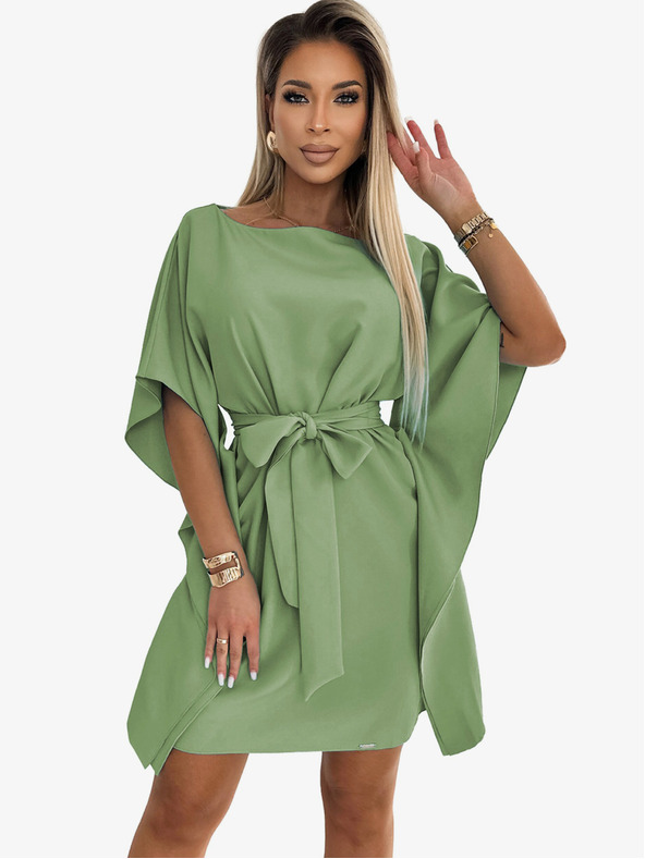 numoco Рокля с пеперуди Numoco SOFIA с връзка на талията