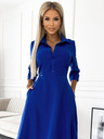 numoco Плавна рокля с колан - синя Numoco SANDY