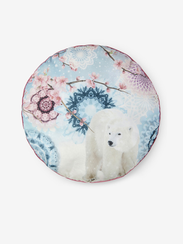 Hip Bedding Диаметър 55 см - Синя шарена възглавница с възможност за обръщане Home Hip Kodiak