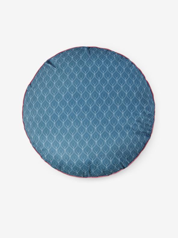 Hip Bedding Диаметър 55 см - Синя шарена възглавница с възможност за обръщане Home Hip Kodiak