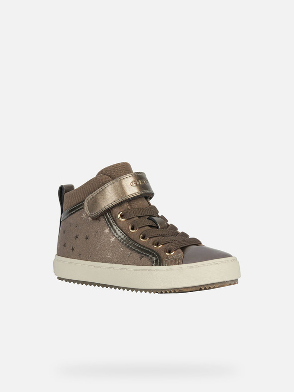 Geox Тъмно сиви маратонки Geox Kalispera за момичета