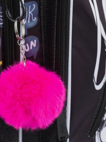 BAAGL  Черна кубична училищна раница с маратонки Baagl