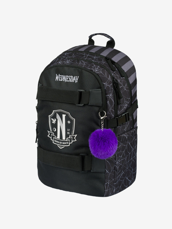 BAAGL  Черна училищна раница Skate Wednesday Nevermore Baagl
