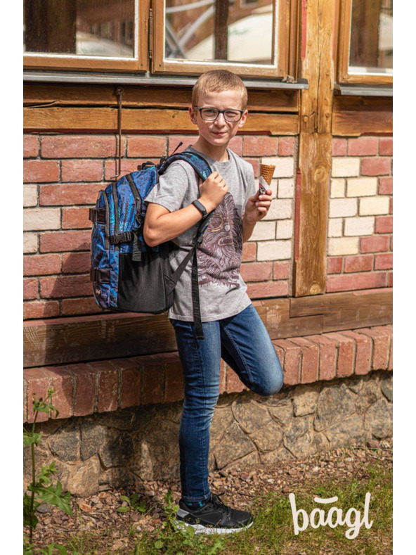 BAAGL  Синя училищна раница Skate Structures Baagl