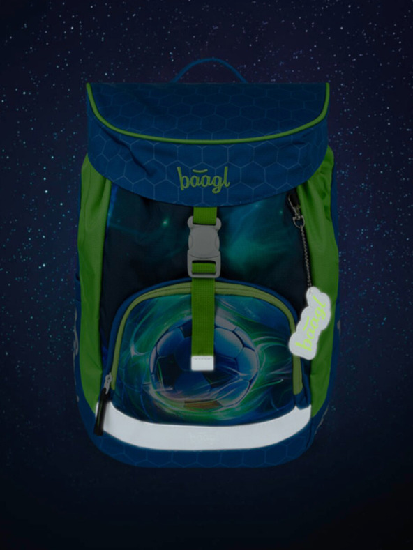 BAAGL  Синя ученическа раница Airy Футболна топка Baagl