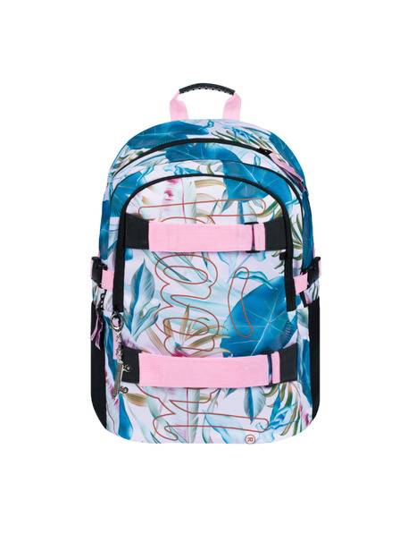 BAAGL  Лилава ученическа раница Skate Leafs Baagl