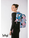 BAAGL  Лилава ученическа раница Skate Leafs Baagl