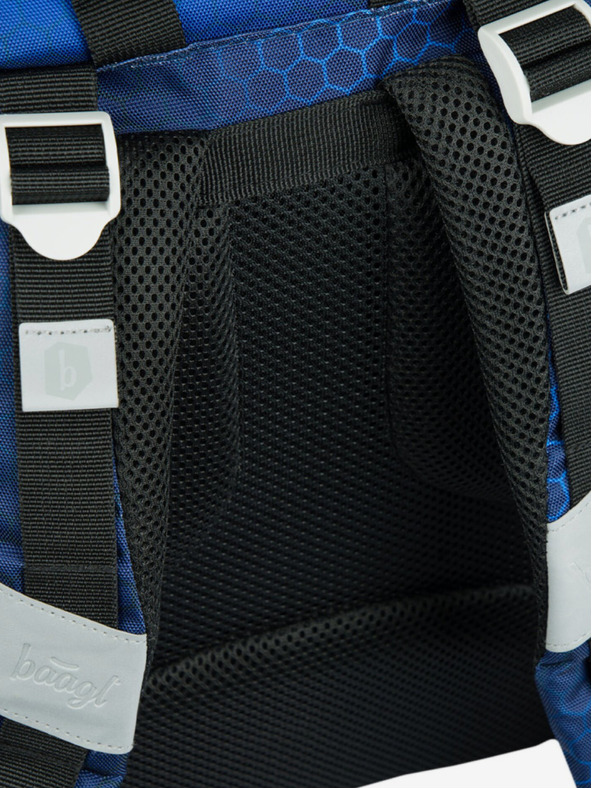 BAAGL  Синя ученическа раница Airy Motorbike Baagl