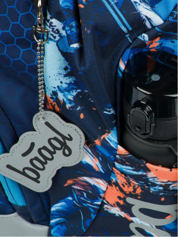 BAAGL  Синя ученическа раница Airy Motorbike Baagl