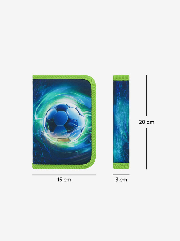 BAAGL  Син 3 КОМПЛЕКТ Airy Футболна топка: раница, моливник, чанта Baagl
