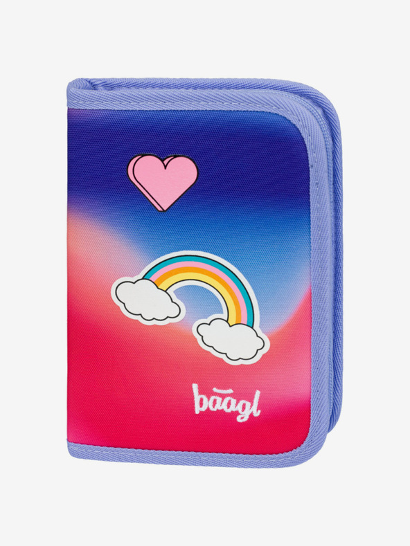 BAAGL  Червен 3 SET Airy Hippie: раница, моливник, чанта Baagl