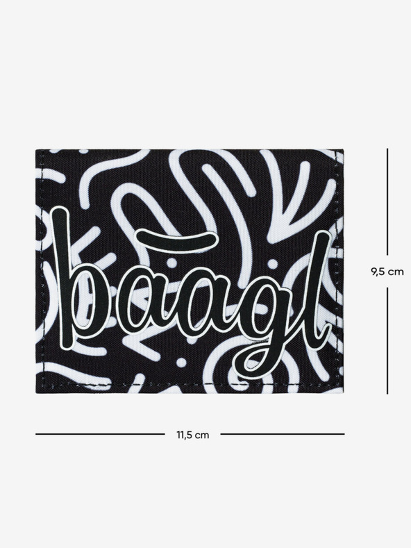 BAAGL  Черен ученически портфейл Baagl Element