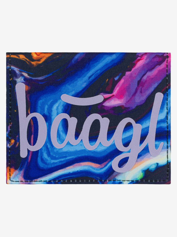 BAAGL  Лилав ученически портфейл Baagl Marble