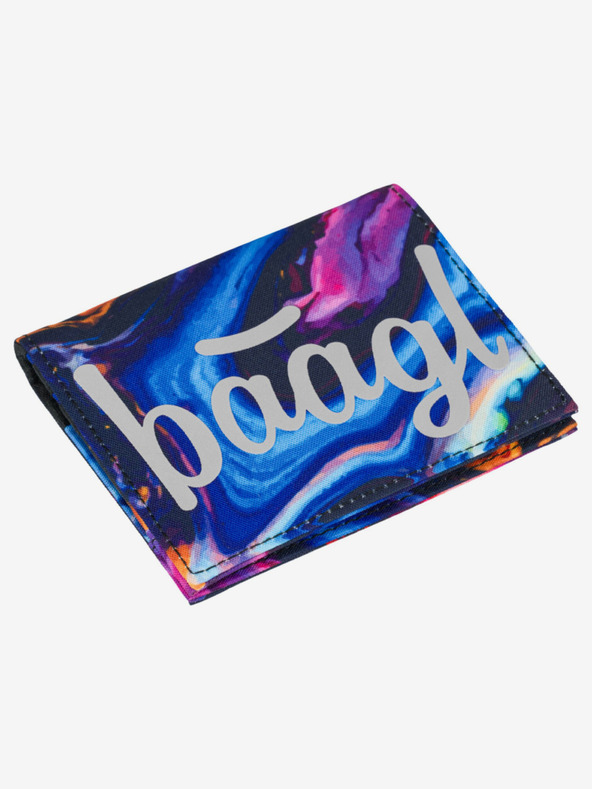 BAAGL  Лилав ученически портфейл Baagl Marble