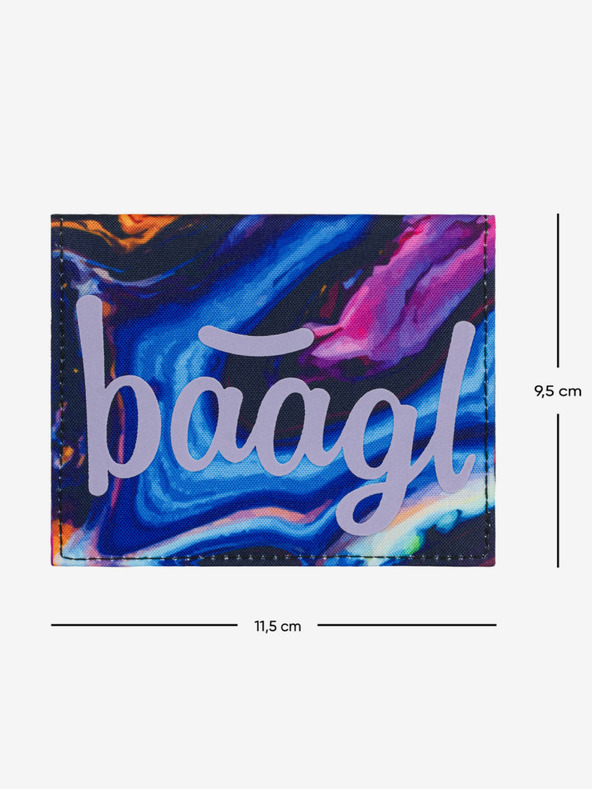 BAAGL  Лилав ученически портфейл Baagl Marble