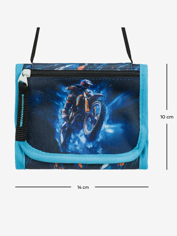 BAAGL  Син портфейл за врата Motorbike Baagl