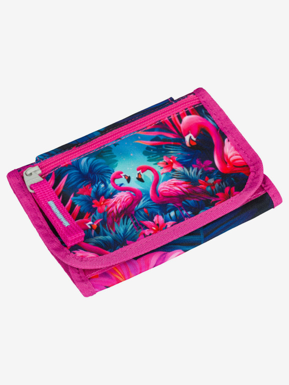 BAAGL  Розов портфейл за врата Baagl Flamingos