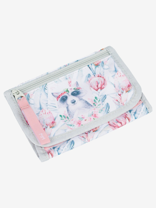 BAAGL  Бял портфейл за врата Baagl Енот