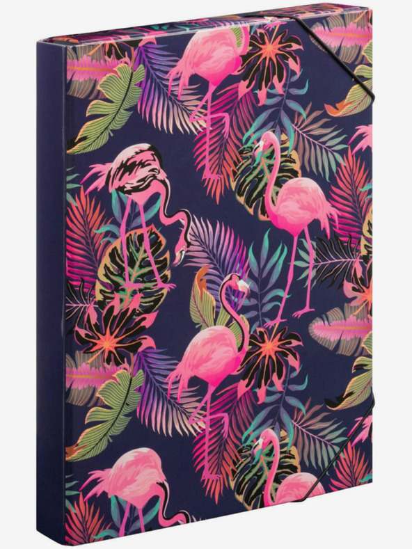 BAAGL  Синя корица за ученическа тетрадка A4 Jumbo Flamingo Baagl