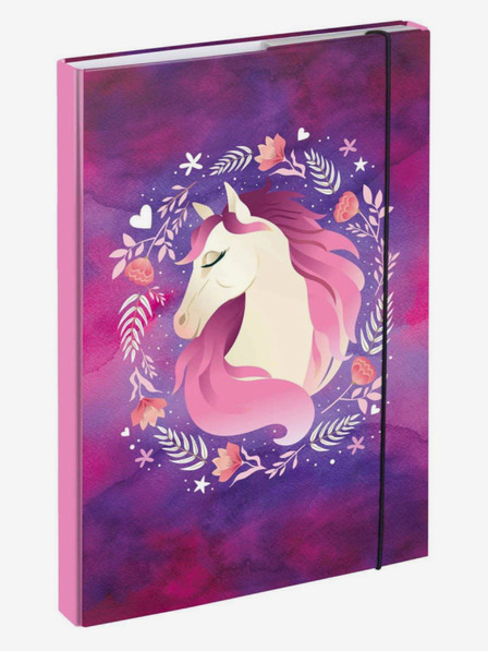 BAAGL  Лилави корици за ученически тетрадки А4 Horse Baagl