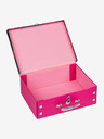 BAAGL  Розов сгъваем училищен куфар с обков Baagl Фламинго