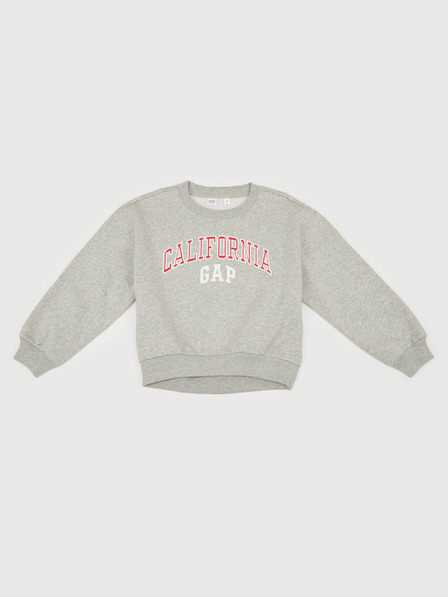 GAP Бебешки суитшърт с голям размер и лого GAP