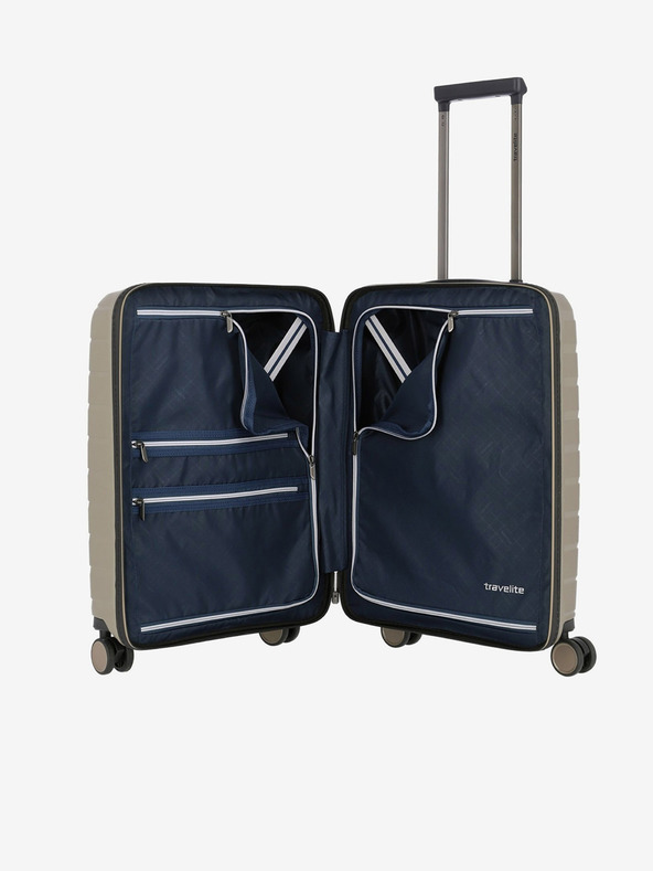 Travelite Бежов Travelite Air Base 4w S Преден джоб Шампанско