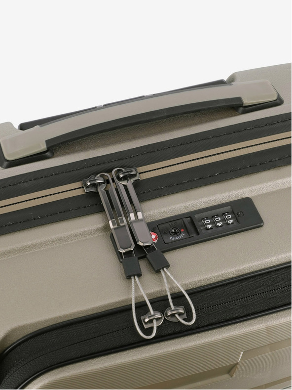 Travelite Бежов Travelite Air Base 4w S Преден джоб Шампанско