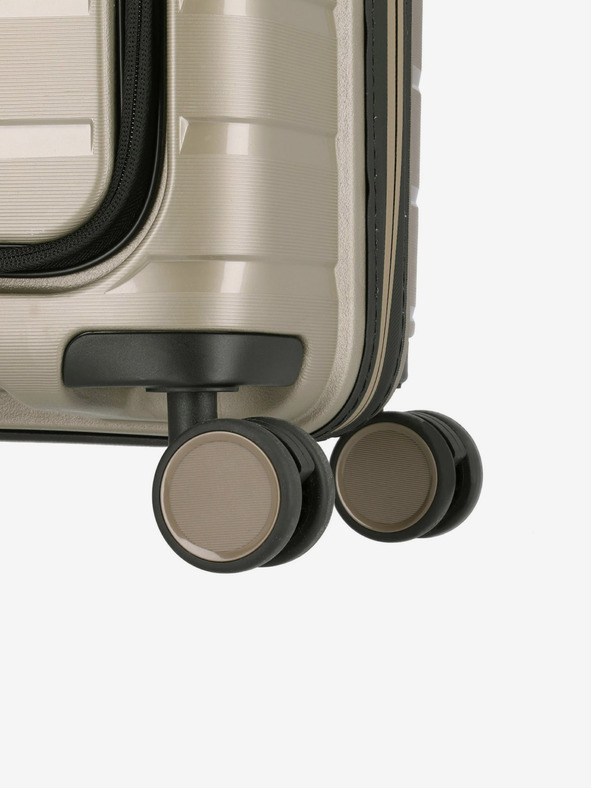 Travelite Бежов Travelite Air Base 4w S Преден джоб Шампанско