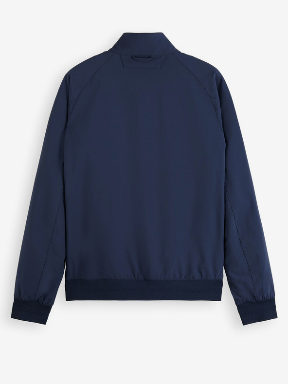 Scotch & Soda Тъмносиньо мъжко софтшел яке Scotch & Soda Classic Harrington