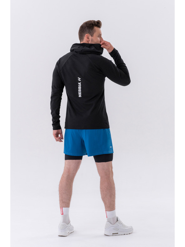 Nebbia Двупластови къси панталони с джобове за мобилни устройства 318 М,сив