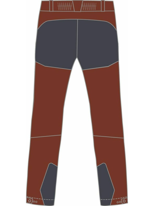 Kilpi Мъжки панталони за спорт на открито Kilpi VILLAIN-M Dark Red