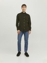 Jack & Jones Мъжка риза от велур Jack & Jones Khaki