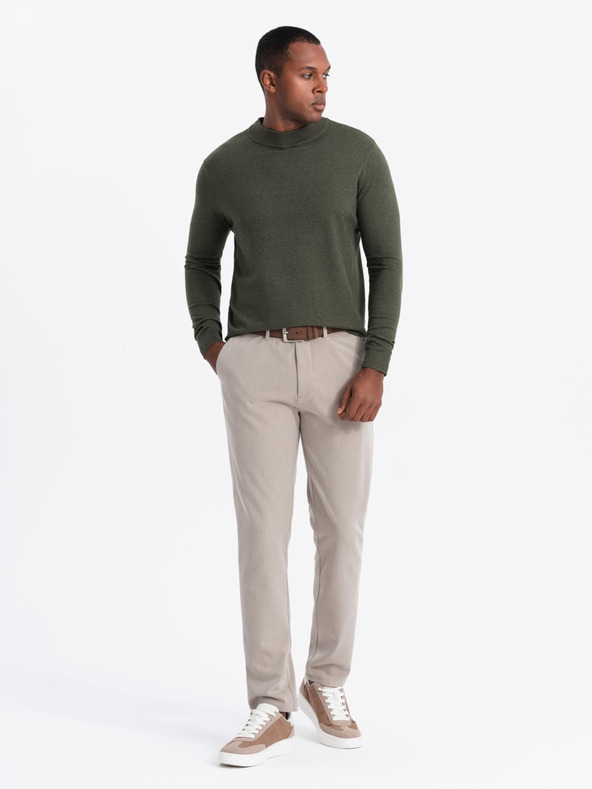 Ombre Clothing Мъжка трикотажна полупростичка с вискоза - тъмно сиво V5 OM-SWTN-0125 Ombre Clothing