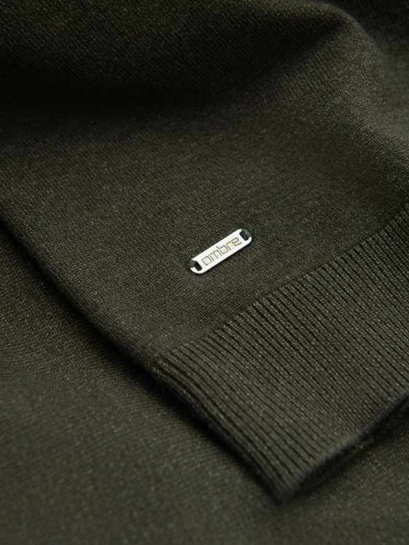 Ombre Clothing Мъжка трикотажна полупростичка с вискоза - тъмно сиво V5 OM-SWTN-0125 Ombre Clothing