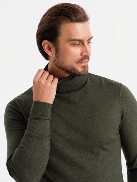 Ombre Clothing Мъжка трикотажна жилетка с вискоза - тъмно сиво V5 OM-SWTN-0127 Ombre Clothing