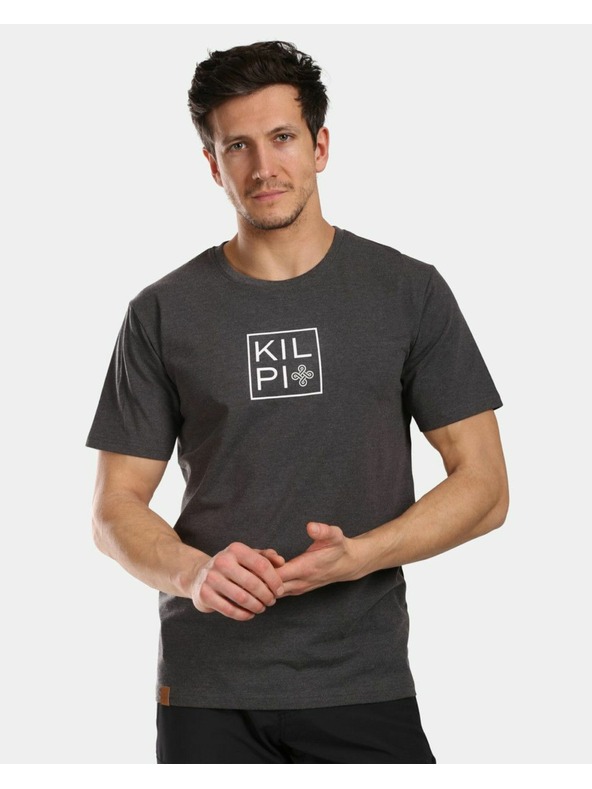 Kilpi Мъжка памучна тениска Kilpi VIBE-M Тъмно сиво