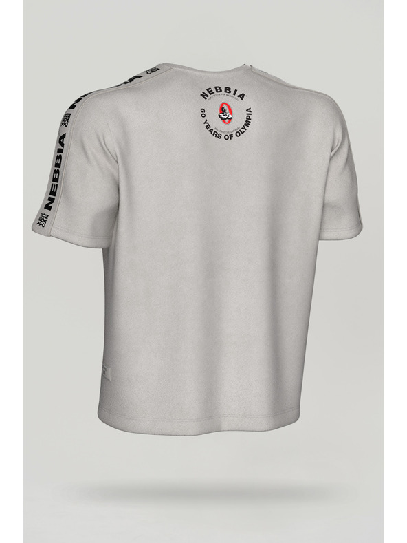 Nebbia Изпрана тениска с големи размери GOLDEN AGE 790 M, светлосива