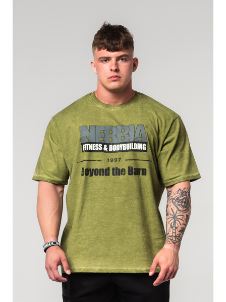 Nebbia Измита тениска с голям размер HERITAGE 355 Nebbia