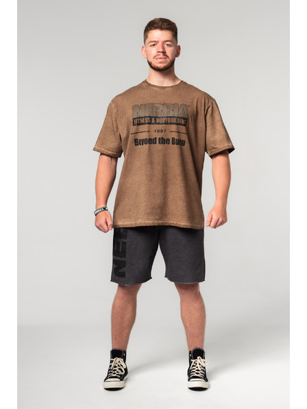 Nebbia Измита тениска с голям размер HERITAGE 355 Nebbia