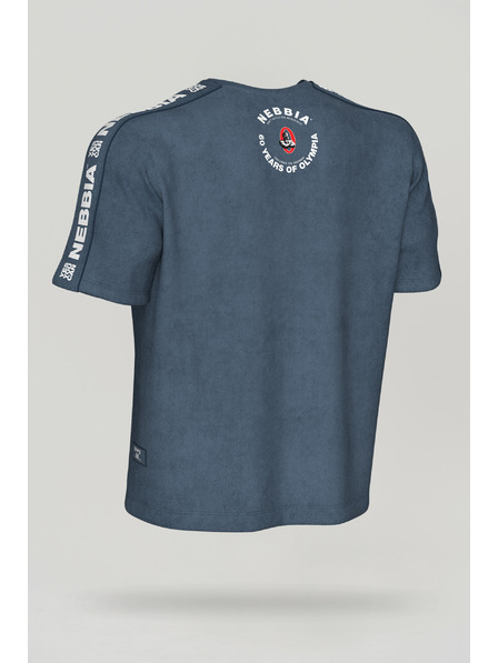 Nebbia Изпрана тениска с голям размер GOLDEN AGE 790 M, синя