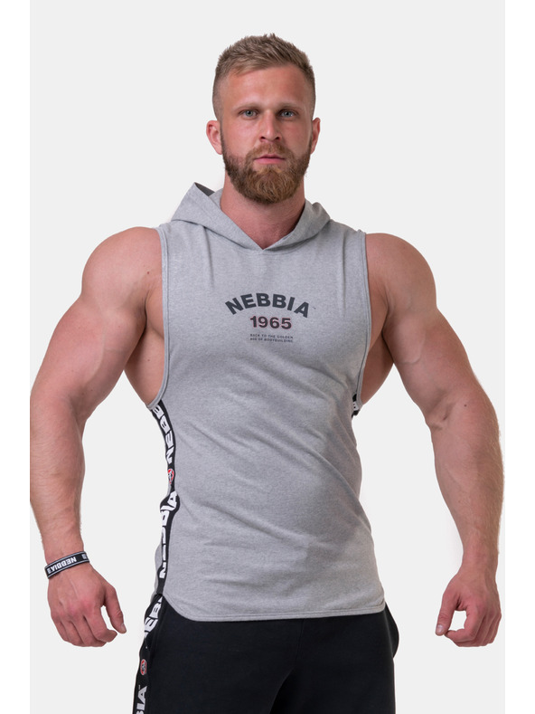 Nebbia Legend-approved тениска с качулка 191 Light Grey Nebbia