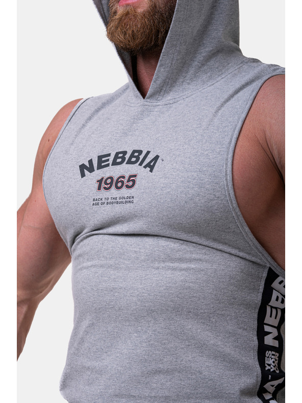 Nebbia Legend-approved тениска с качулка 191 Light Grey Nebbia