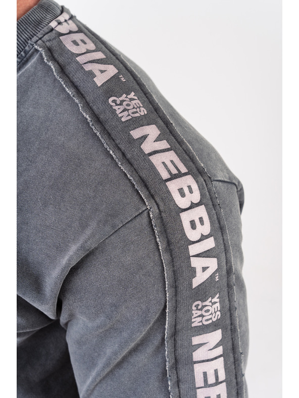 Nebbia Изпрана тениска с голям размер GOLDEN AGE 790 M,черна