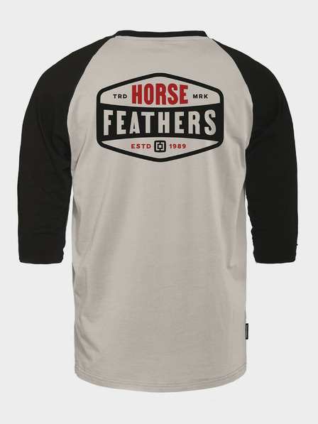 Horsefeathers Тениска Hexagon II Raglan - цимент размер L HORSEFEATHERS
