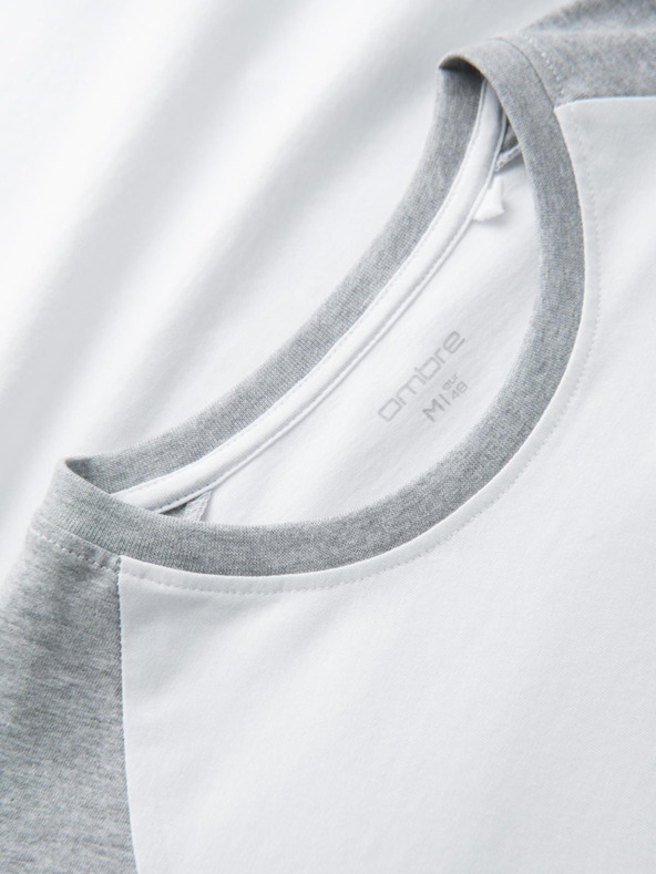 Ombre Clothing Мъжка тениска с дълъг ръкав с щампа - черна V1 OM-LSPT-0119 Ombre Clothing