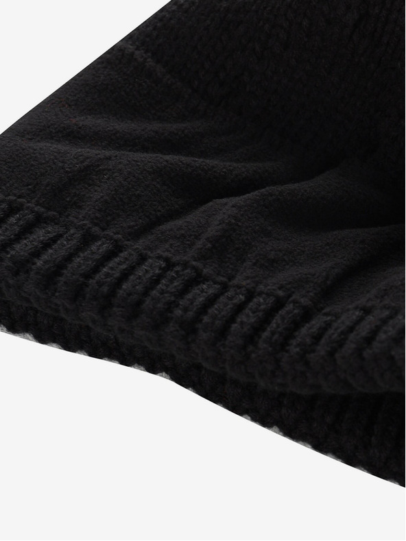 ALPINE PRO Топла шапка с помпон ALPINE PRO GODERE черна