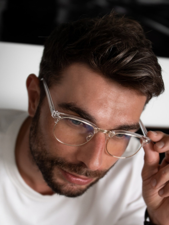 VEYREY VeyRey Очила за блокиране на синята светлина Овал Sigrid Clear